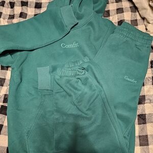 Teal Comfrt Hoodie and Joggers Set Nwot